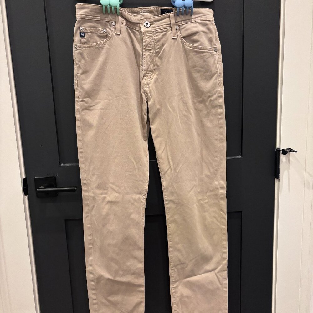 Ag Adriano Goldschmied Cream Chinos Classic Style